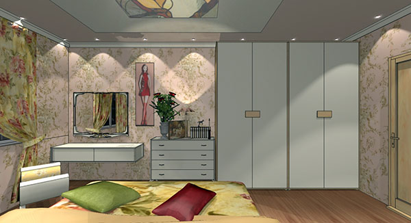 Дизайн интерьера спального помещения
