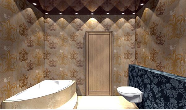 проект-дизайн интерьера ванной комнаты